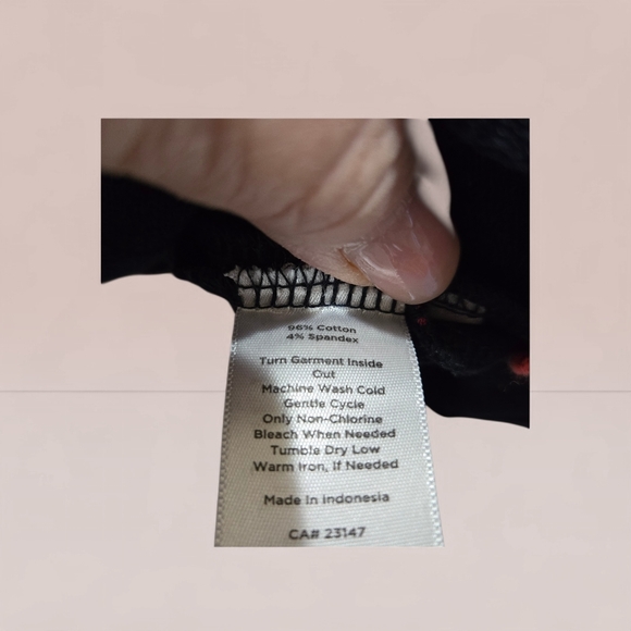 Talbots Black Plaid Jacket with Red and Green Accents - Picture 6 of 7